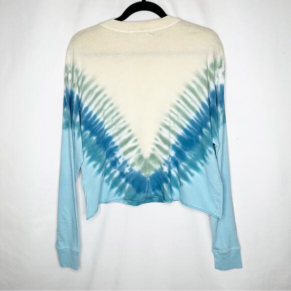 DAYDREAMER Yale Beach View Cropped Tie Dye Pullover NWT in XS - Picture 3 of 8